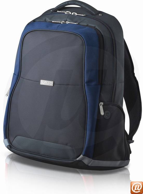 VGP-CCP5/L - Mochila Neoprene VAIO Sport Backpack - Cor Preta com Detalhes Azul e Cinza.